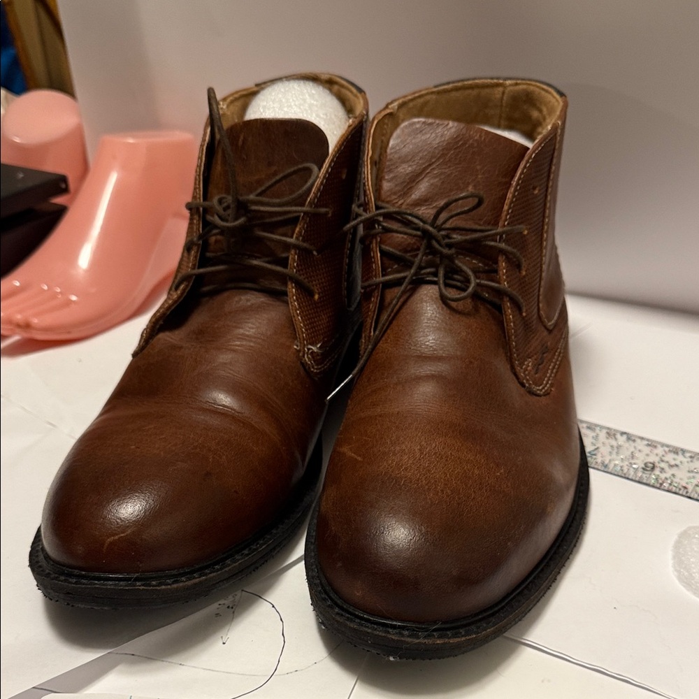 Steve Madden Classic Brown Leather Men's Shoes